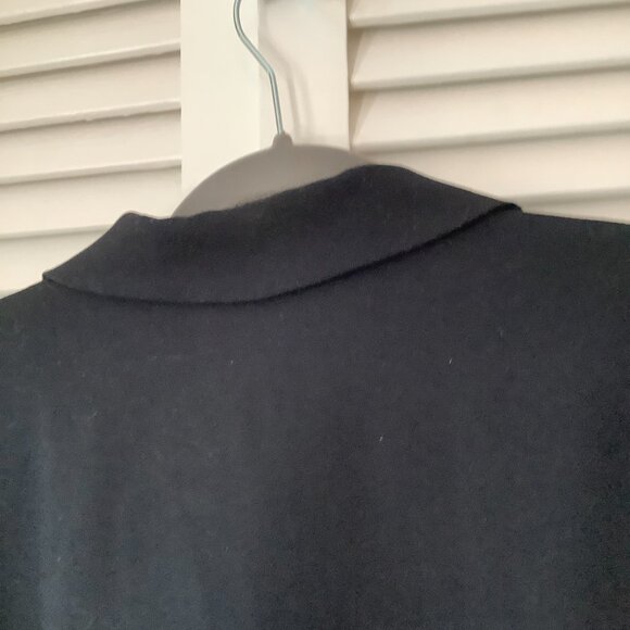 Anthropologie Maeve Double-Breasted Blazer 12 oversized black boxy - Picture 11 of 13